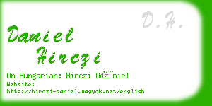 daniel hirczi business card